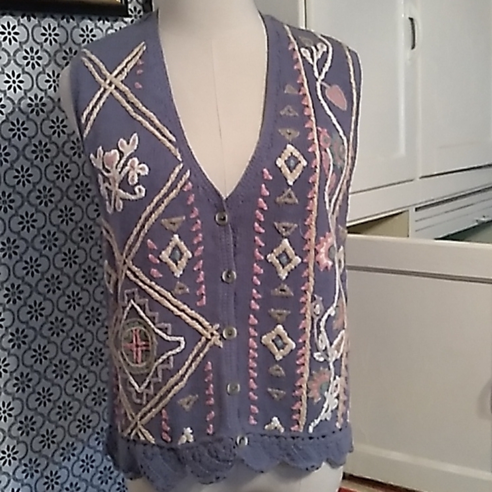 Vintage Sigrid Olsen medium sweater vest